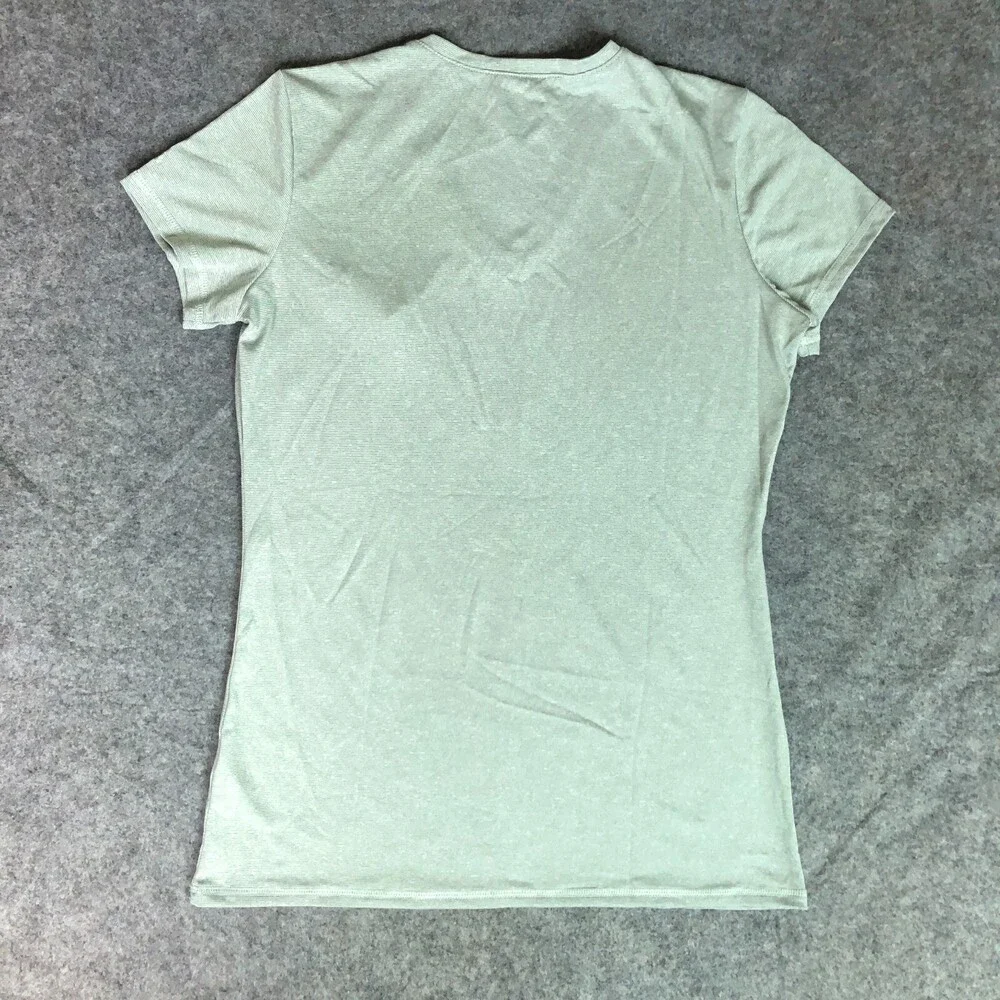Ohio Bobcats Womens Shirt Medium Green Tee‎ Short Sleeve Striped Top NCAA Soccer